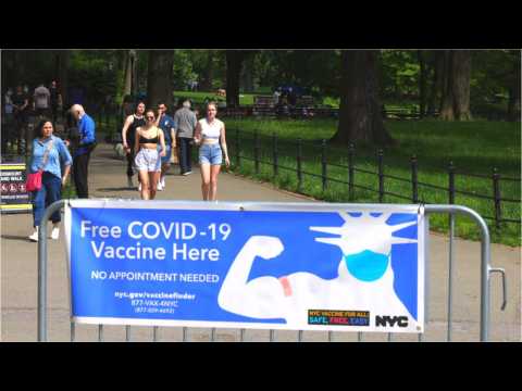 COVID-19 vaccination site in Central Park