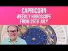 Capricorn Weekly Horoscope from 26th July 2021
