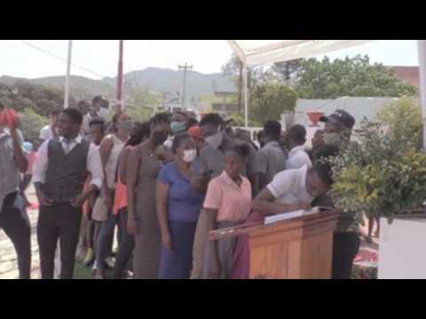 Haitians console Martine Moïse in capital, pay tribute to slain president in north,