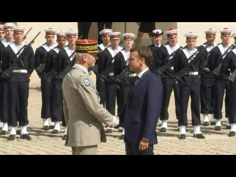 General Lecointre's "Adieu aux armes" at the Invalides in Paris