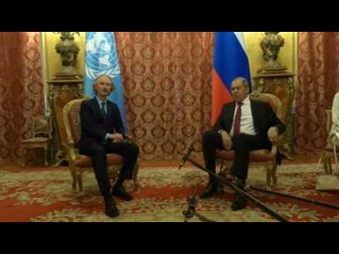 Lavrov meets with UN special envoy for Syria in Moscow