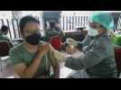 Mass Sinovac vaccination drive in Medan