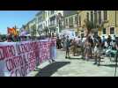 Anti-G20 protesters demonstrate as Finance ministers gather in Venice