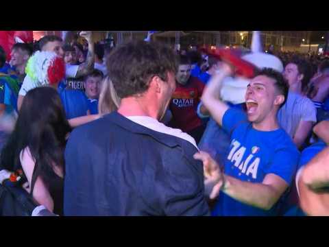 Euro 2020: Fans in Rome go wild as Italy win final on penalties