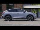 Audi Q4 Sportback e-tron Design in Geyser blue