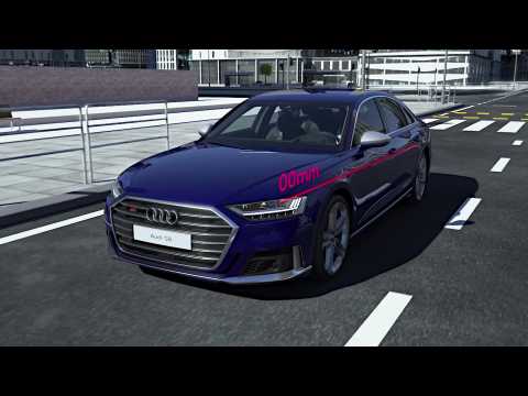 Audi S8 – predictive active suspension Animation