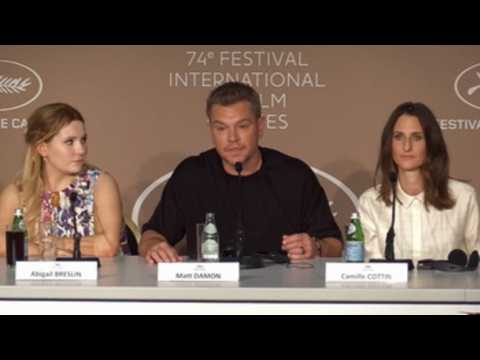 Matt Damon presents 'Stillwater' at Cannes