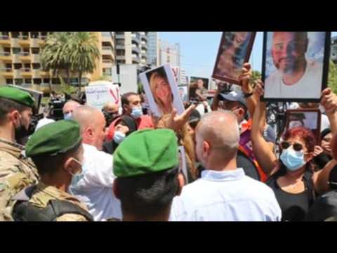 Families of victims of Beirut explosion protest against immunity of deputies