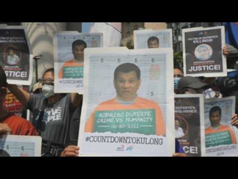 Various groups protest in Manila against alleged killings of Duterte's war on drugs
