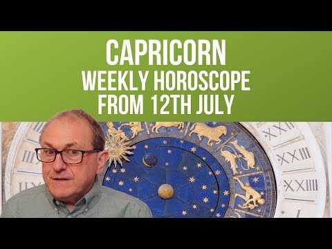 Capricorn Weekly Horoscope from 12th July 2021