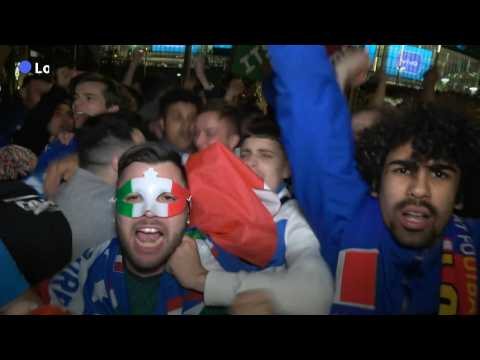 Euro 2020: Italy fans from London and Rome rejoice after victory over Spain