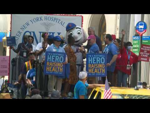 New York honors essential workers with 'Hometown Heroes' parade