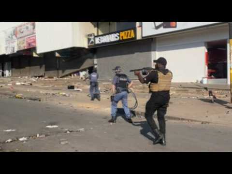 Police try to control riots and looting in South Africa