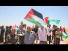 Palestinian protest against Israeli settlements in the West Bank