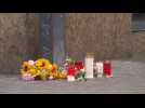 Flowers, candles at scene of deadly knife attack in Germany