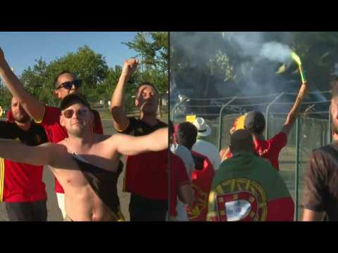 Euro 2020: Fans arrive at stadium for Belgium - Portugal showdown