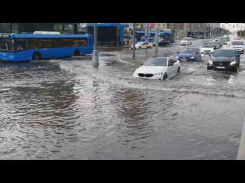 Floods due to heavy rains in Moscow