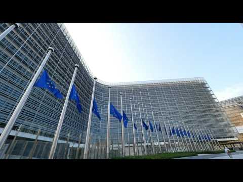 Flags at the European Commission at half mast to honour flood victims