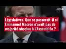 VIDÉO. Législatives : que se passerait-il si Emmanuel Macron n'avait pas de majorité absolue à l'Assemblée ?