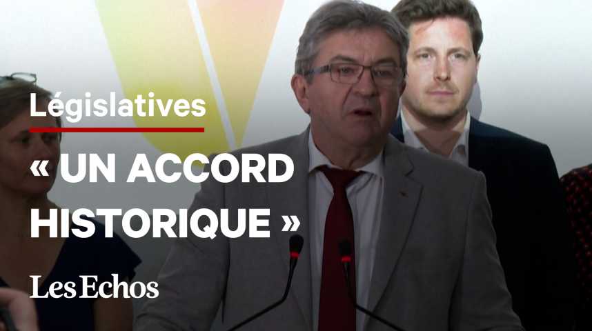 Illustration pour la vidéo Législatives : Jean-Luc Mélenchon appelle ses électeurs à « déferler » au 2nd tour