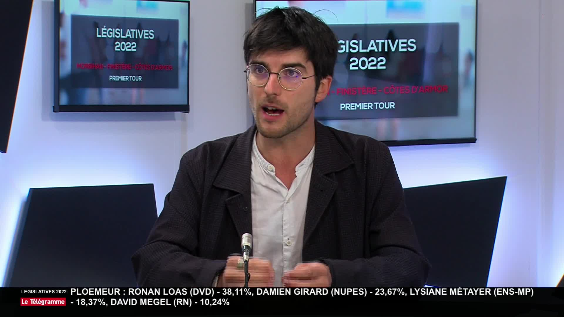 Législatives 2022 : Pierre-Yves Cadalen (Nupes) vire en tête à Brest. (Tébéo-TébéSud)