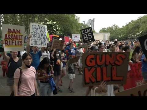 New Yorkers rally against gun violence as part of nationwide demonstrations