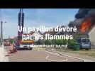 Un pavillon détruit par le feu à Barberey