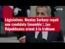 VIDÉO. Législatives : Nicolas Sarkozy reçoit une candidate Ensemble !, Les Républicains crient à la trahison