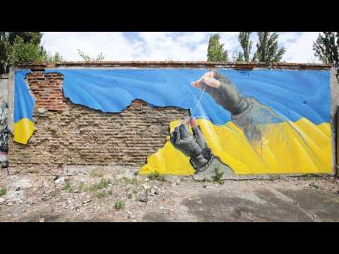 Street art in Kyiv region draws inspiration from war effort