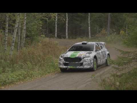 SKODA FABIA RS Rally2 - Test series