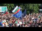 Demonstration in front of Bulgarian parliament following fresh political turmoil