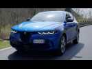 Alfa Romeo Tonale Media Drive in Blue Driving Video