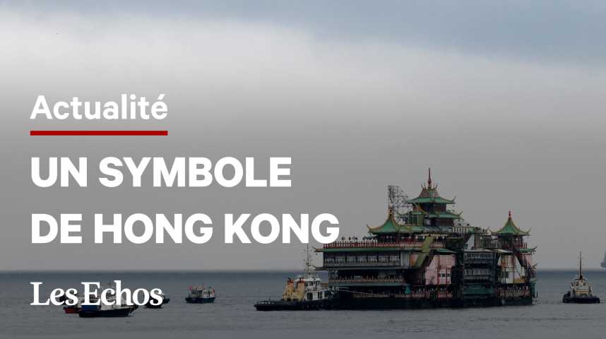 Illustration pour la vidéo Jumbo, le célèbre restaurant flottant chinois, a coulé en mer de Chine