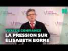 Jean-Luc Mélenchon demande un vote de confiance pour Élisabeth Borne