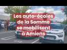 Les auto-écoles de la Somme se mobilisent à Amiens