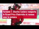 Formule 1. Charles Leclerc remporte le Grand Prix d'Autriche et renoue avec la victoire