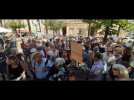 Manifestation contre les bateaux de croisière à Ajaccio