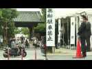 Scene outside Tokyo temple where Abe's funeral is being held