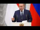 Le président russe Vladimir Poutine condamne une OTAN ancrée 