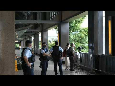 25th handover anniversary: police presence in Hong Kong