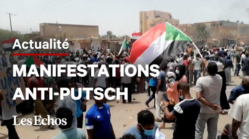 Illustration pour la vidéo 9 morts dans la répression des manifestants anti-putsch au Soudan