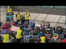 Chaos at Heathrow Airport as a baggage system malfunction causes pile-up