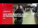 VIDÉO. Législatives 2022 : voter en fauteuil roulant à Loudéac, un parcours semé d'embûches