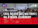 VIDÉO. Législatives : cris de joie des militants RN à Hénin-Beaumont