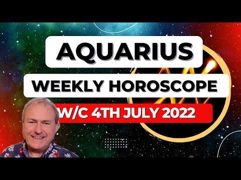 Aquarius Horoscope Weekly Astrology from 4th July 2022