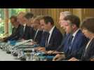 Newly-named French ministers gather for ministers' council