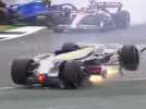 Je suis heureux de m'en sortir : Les images glaçantes du crash de Guanyu Zhou au Grand Prix de...