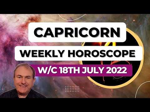Capricorn Horoscope Weekly Astrology from 18th July 2022