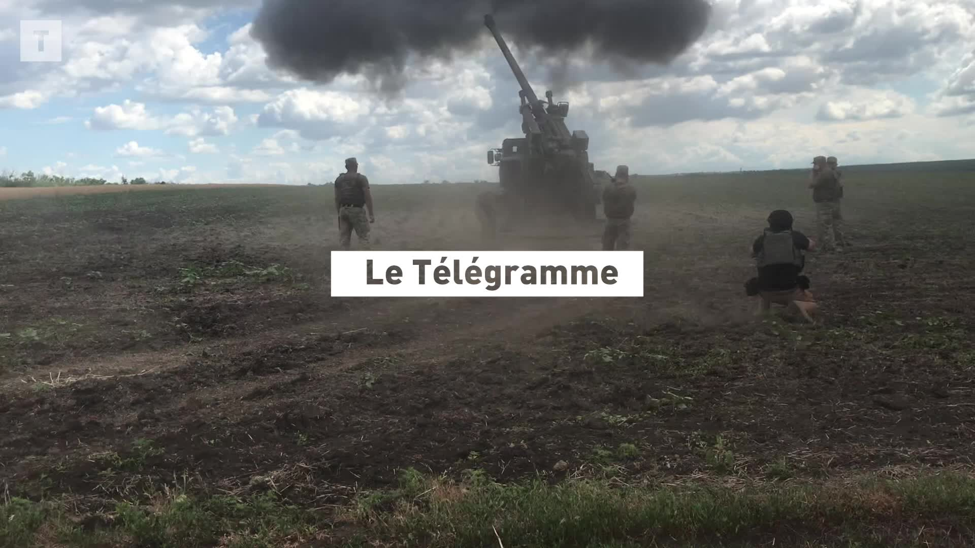 Les canons Caesar français à l’oeuvre en Ukraine (Le Télégramme)
