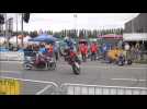 Festival moto de Bouchain avec un show de stunt